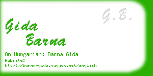 gida barna business card